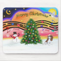 Christmas Music 2 - Cavalier (Blenheim F) mousepads by dogartchristmasgifts Christmas Music 2 - Cavalier (Blenheim F) mousepads