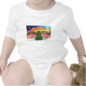 Christmas Music 2 - Cavalier (Blenheim F) t-shirts by dogartchristmasgifts Christmas Music 2 - Cavalier (Blenheim F) t-shirts