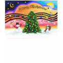 Christmas Music 2 - Cavalier (Blenheim F) t-shirts by dogartchristmasgifts Christmas Music 2 - Cavalier (Blenheim F) t-shirts