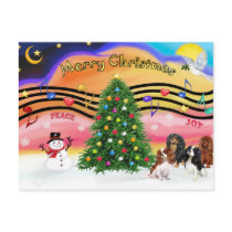 Christmas Music 2 - Cavaliers (four) postcards