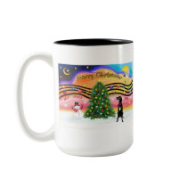Christmas Music 2 - Great Dane (black uncropped) mugs
