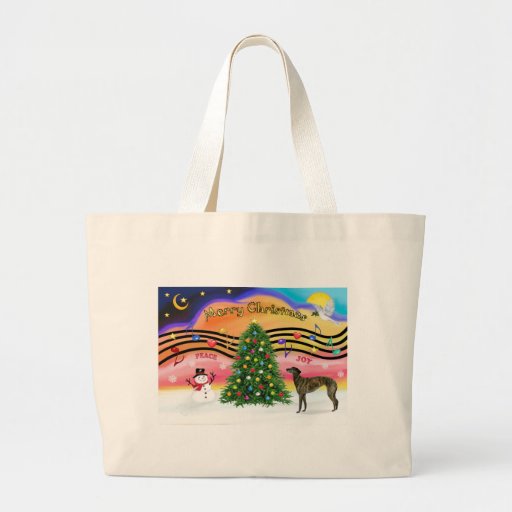 Christmas Music 2 - Greyhound (brindle 8) Bag