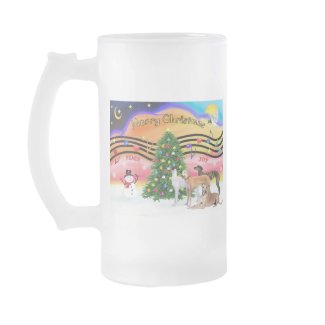 Christmas Music 2 - Greyhounds (four) mug