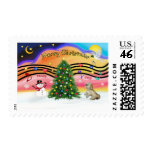 Christmas Music 2 - Lhasa Apso (R) postage