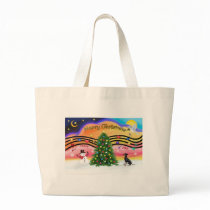 Christmas Music 2 - Manchester Terrier Canvas Bags