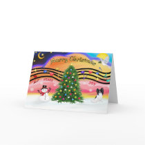 Christmas Music 2 - Papillon cards by dogartchristmasgifts Christmas Music 2 - Papillon cards