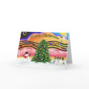 Christmas Music 2 - Papillons (2-Sable-fawn) cards
