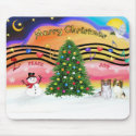 Christmas Music 2 - Papillons (2-Sable-fawn) mousepads