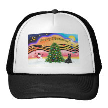 Christmas Music 2 - Scottish Terrier Mesh Hat