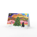 Christmas Music 2 - SharPei 6 (black) cards