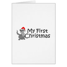 Christmas My First Christmas (Kitty) Greeting Card
