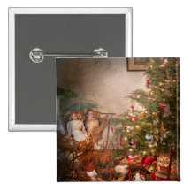 Christmas - My first Christmas Pinback Buttons