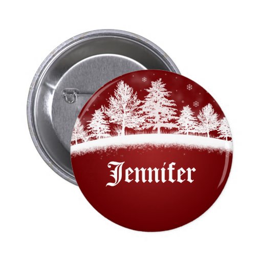 christmas name badge template red buttons zazzle holiday name badges