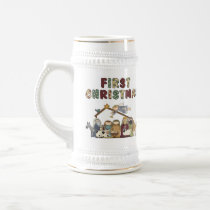 Christmas Nativity Beer Stein Mugs
