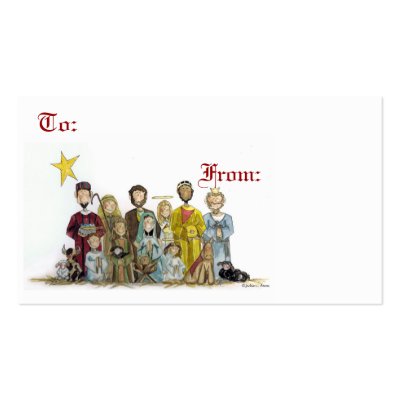 Christmas Nativity business cards
