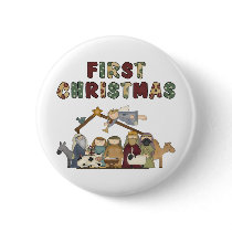Christmas Nativity Button