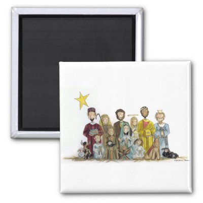 Christmas Nativity magnets