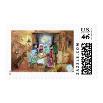 Christmas Nativity Postage Stamps