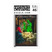 Christmas Nativity Postage Stamp