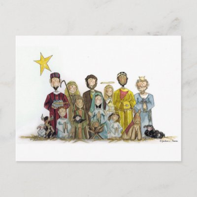 Christmas Nativity postcards