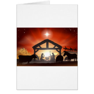 Christmas Nativity Scene Card