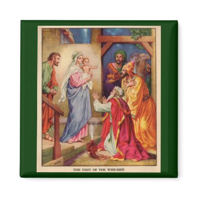 Christmas Nativity Scene Wisemen refrigerator magnets