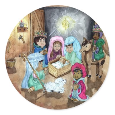 Christmas Nativity stickers
