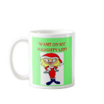 christmas naughty list girl xmas joke, christma...