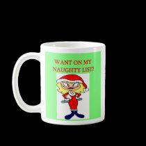 christmas naughty list girl xmas joke, christma...