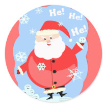 Christmas Naughty Santa Stickers