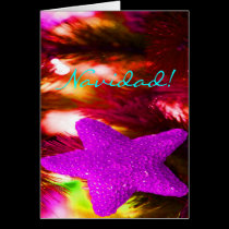 Christmas Navidad Purple Star cards