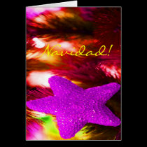 Christmas Navidad Purple Star I cards
