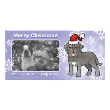 Christmas Neapolitan Mastiff Photo Greeting Card