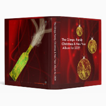 Christmas New Year Family Album Vinyl Binder