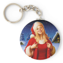 "Christmas Night" Close Up Key Chain