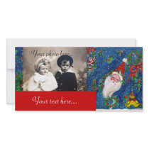 CHRISTMAS NIGHT / SANTA PHOTO GREETING CARD