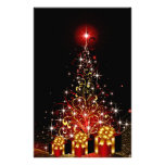 Christmas Night Wonderland Red Set Personalized Stationery