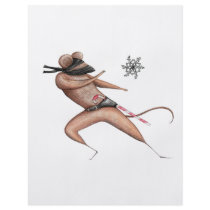 Christmas Ninja Mouse flyers by fesseldreg Christmas Ninja Mouse flyers