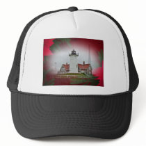 Christmas Nobska Point Lighthouse Trucker Hats