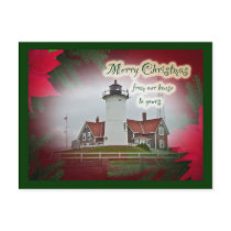 Christmas Nobska Point Lighthouse Postcards