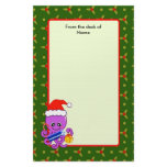 Christmas octopus stationery paper