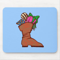 Christmas of gifts boots christmas poison boot mouse pad