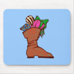 Christmas of gifts boots christmas poison boot mouse pad
