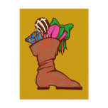 Christmas of gifts boots christmas poison boot post card