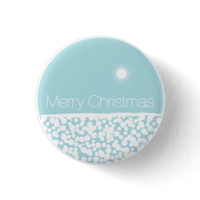 Christmas on a Snowy Day Button by inkwellphotos