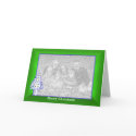 Christmas on Green (wide) photo frame cards by xfinity7 Christmas on Green (wide) photo frame cards