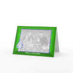 Christmas on Green (wide) photo frame