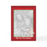 Christmas on Red (tall photo frame)