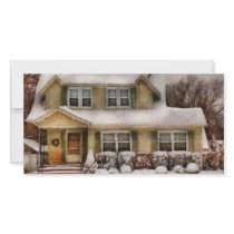 Christmas - One cold winter's morning Customized Photo Card
