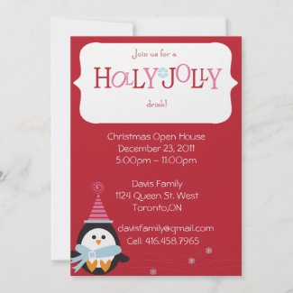 Christmas Open House Invitation invitation